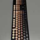 Wireless Keyboard and Mouse Combo, Ergonomic Full Size Typewriter Retro Round Keycaps Keyboard, Compatible with Windows, PC, Perfer for Home and Office Keyboards (Aurora Red)