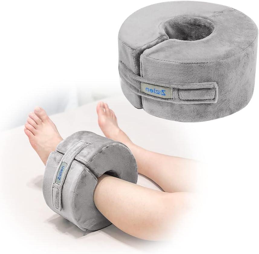 Zelen Foot Elevation Pillow Ankle Wedge Heel Elevator Cushion Foot Support Pillow Medical Ankle Cushion for Foot Pressure Bed Sore Ulcer Sleeping Leg Rest Elevated Support Foam (Medium, 1 PCS)