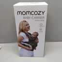 Momcozy Baby Carrier - Ergonomic, Cozy and Lightweight Carrier for 7-45lbs, Effortless to Put On, Ideal for Hands-Free Parenting, Enhanced Lumbar Support, Purehug for Infant to Toddler, Black