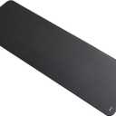 Amazon Basics Extra Thick Exercise Yoga Mat with Carrying Strap, Black, 1/2 Inch