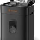 Bonsaii 100 Sheets Auto Feed Paper Shredder, Up to 30 Minutes Shredders for Home Office Use, Micro-Cut Heavy Duty Shredder / 4.2 Gallons/Security Level P-4 (C231-D)