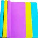 3 Pack Silicone mat Large Silicone Sheets for Crafts, Liquid, Resin Jewelry Casting Molds Mat, Silicone Placemat 15.7 x 11.8 (Blue& Purple & Yellow)