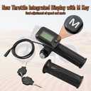 Throttle for Tuttio Soleil 01 Electric Dirt Bike, 48V LCD Display w/M Button, Tuttio Ebike Throttle Integrated Display, Only Fit Tuttio Soleil01 (No Non-M), Tutti Soleil 01 Accessories for Teens