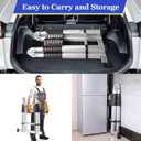 16.5FT Telescoping A Frame Ladder with Anti-Slip Feet, Multi Position Extension Telescopic Ladder with Stabilizers, Foldable Lightweight Collapsible Ladder for Home Indoor Outdoor Rv, 330LBS Capacity
