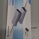 UtechSmart USB Docking Station, 11 IN 1 USB C Dock Triple Display, USB 3.0 Laptop Docking Station with Dual HDMI, VGA, PD, Ethernet, SD/TF, USB 3.0, Mic/Audio, Compatible for MacBook M1 Dell HP Lenovo (Grey)