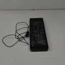 WallarGe Atomic Clock with Indoor Outdoor Temperature - Easy to Read - Self Setting, 14.5'' Jumbo Auto Set Digital Wall Clock Battery Operated (Carbon)