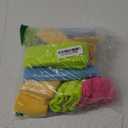 24 Pieces 80s Neon Sweatbands Set, Include 8 Sports Headbands and 16 Sweat Wristbands Elastic Athletic Tennis Sweat Bands Bulk for Man Woman (Rose Red, Sky Blue, Fluorescent Yellow, Yellow)