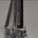 BonyTek 5 Foot Flagpole Kit for American Flag, Metal Flag Pole with Flag Holder and Rings for Residential House Yard Garden Commercial (Black)