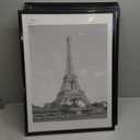 upsimples 18x24 Picture Frame Set of 5, Display Pictures 16x20 with Mat or 18 x 24 Without, Wall Gallery Poster Frames, Black