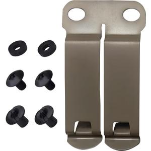 DCC Monoblock Belt Clip  IWB/OWB Attachment for Concealed Carry Holsters  1.5" & 1.75" Sizes  Dark Matte Gray & FDE Options  Mounting Hardware Included  Made in USA (Flat Dark Earth)