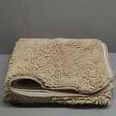 Bathroom Rugs 36 x 60 Inch  Extra Large Bath Mat | Absorbent and Washable Thick Chenille Bath Rugs Non-Slip Runner Rug for Bathroom, Shower, Tub(Ivory Cream)