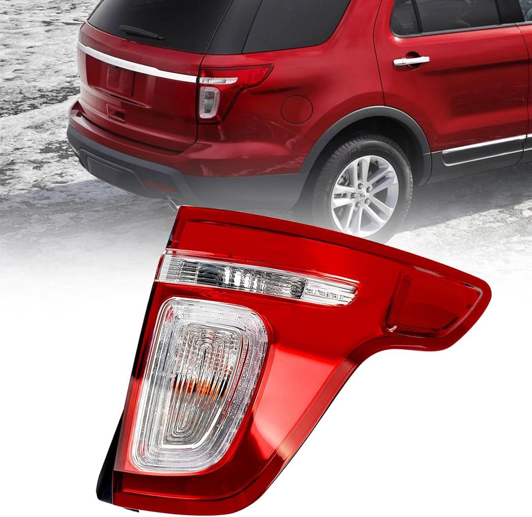 Tail Light Assembly Compatible with 2011-2015 Ford Explorer Taillights Rear Lamp Police Interceptor Utility Brake Light Right Passenger Side RH