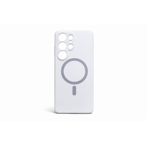 Strong Magnetic Silicone Case for Samsung Galaxy S25 Ultra, Soft Slim-fit Liquid Silicone Phone Case with Camera Cover, Vibrant Pink Color, Magnetic, Camera Protection, Soft Case