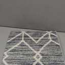 jinchan Moroccan Runner Rug 2x6 - Kitchen Machine Washable Runner Rug Modern Geometric Low-Pile Lightweight Non-Slip Carpet for Entryway Hallway Laundry Room Bedroom Bedside (2x6ft, Grey)