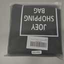 QSYW Foldable Reusable Large Shopping Bag, Washable Waterproof Nylon Pouch Bags, 2 Pcs, black