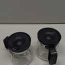 Coffee Pot Mug, 16 Oz Mini Glass Coffee Pot Coffee Mug with Spill Proof Lid & Heat Proof, Coffee Pot Cup Gifts for Coffee Lovers (2PCS)