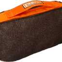 Cornhole Bag Case ORANGE small Patch Pouch carrier insert heavy duty double zipper vinyl top COMPATIBLE with Zuca carts and backpacks hold 4 bean bags