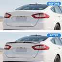 Glossy Black Truck Spoiler Fit for Ford Fusion 2013-2020Abs Material Rear Spoiler Wing Lip,Punch-Free Installation Rear Tail Wing