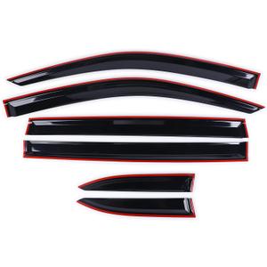 6PCS Window Visors for Toyota Highalnder 2014 2015 2016 2017 2018 2019, Auto Window Wind Deflectors Vent Window Visors Shades, Side Wind Deflectors, Exterior Car Accessories