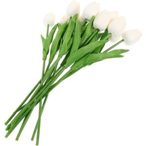 ABOOFAN 12pcs Artificial Floating Candle Centerpiece for Weddings Parties Home Decor Showers Realistic Faux Flowers White for Elegant Arrangements