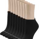No nonsense womens Cushion No Show Sock 8 Pair Pack, Size: 4-10