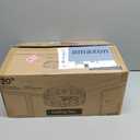 LEDIARY 20" Caged Ceiling Fan with Light and Remote, Low Profile Flush Mount Fandelier, Black Gold Bladeless Enclosed Small Fan Lights Ceiling Fixtures, Rustic Farmhouse Style for Bedroom, Outdoor