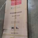 Frameless Pivot Glass Shower Door 42" W  72" H, Pivot Swing Shower Door with 1/4" SGCC Tempered Glass, Brushed Gold