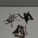 30 Pieces Open Center Metal Barrettes Anti-slip Metal Hair Clip for Women, Assorted Colors