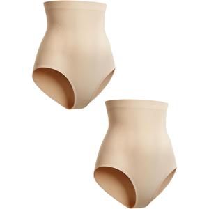 SHAPERMINT Shapewear for Women - Seamless Shapewear Tummy Control Panty, Body Shaper, Tummy Control Underwear for Women (Beige, XXL)