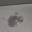 Mudder 24 Pieces Suction Cup Wall Hook Hanger, 1.77 Inch / 45 mm Clear PVC Suction Cups with Metal Hooks, Reusable Removable for Tile Glass Window Shower Kitchen Bathroom Home