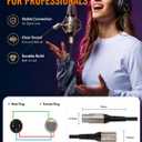VIOY XLR Microphone Cable 30 FT + 30 FT, Mic Cable Male to Female Balanced Cord 3 Pin - Nylon Braided XLR Extension Cable for Microphone, Mixer, Recoding Studio, Amplifier, Podcast, etc