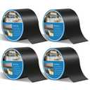 Deck Joist Tape 4"50,4 Pack Weather-Resistant Butyl Joists Tape Waterproof Flashing Tape, Self-Adhesive Joist Tape Decking for Wood Decks Joist Beams Roof