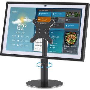 Almoz Desk Stand for Echo Show 21, Echo Show 15 (All Generations), Raises Up to 9.5" from Desk, Tilt and Swivel Mount for Alexa Echo Show 21, No Tools Required, Stable Centered Rod Design (UP-Blcak) Almoz Desk Stand for Echo Show 21, Echo Show 15 (All Generations), Raises Up to 9.5" from Desk, Tilt and Swivel Mount for Alexa Echo Show 21, No Tools Required, Stable Centered Rod Design (UP-Blcak)