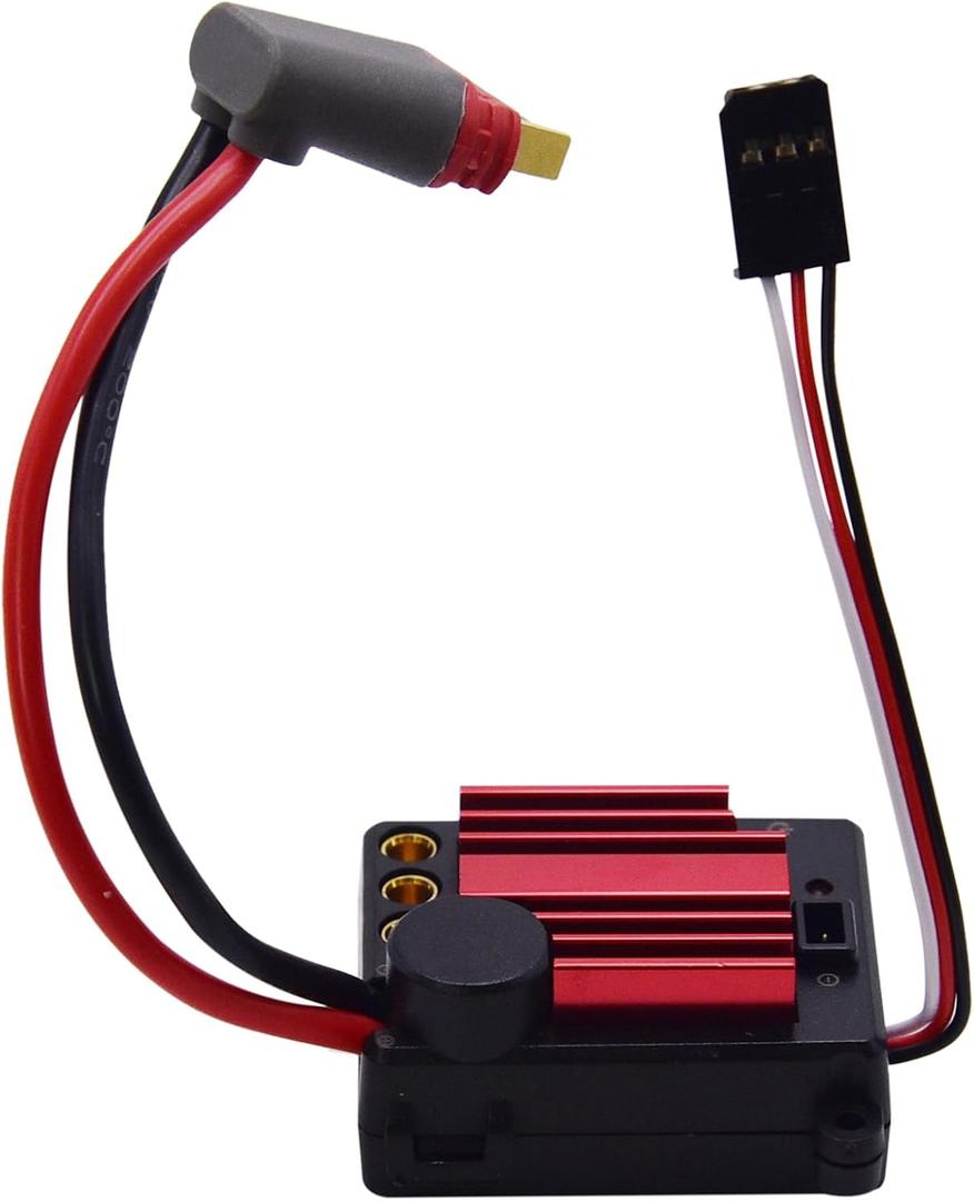 Blomiky E45A E45AZ Brushless ESC Electronic Speed Control with Heatsink Spare Parts Suitable for MJX Hyper Go 1/14 H14BM 14210 14211 1/16 H16BM H16GT H16DR H16R H16PL H16E H16 RC Trucks / E45A ESC