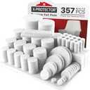357 pcs White Felt Furniture Pads X-Protector! Huge Quantity of Furniture Pads for Hardwood Floors with Many Big Sizes Your Ideal Wood Floor Protectors for Furniture. Protect Any Type of Hard Floor