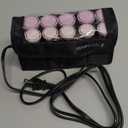 Remington Compact Ceramic Dual Voltage Hot Rollers for Long and Short Hair, Hair Setters, Hair Curlers, 1-1 " Purple/Black, 10 Piece Set