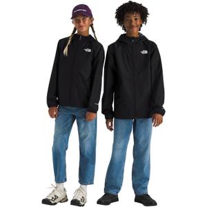 The North Face Unisex Kids Zipline Rain Jacket - Waterproof Rain Coat, Secure Zip Pockets, Weather Ready Hood (Large, Tnf Black)
