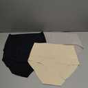 FINETOO Light Tummy Control Underwear Women High Waisted Briefs Plus Size Shapewear Under Dress Ladies Panties Size L