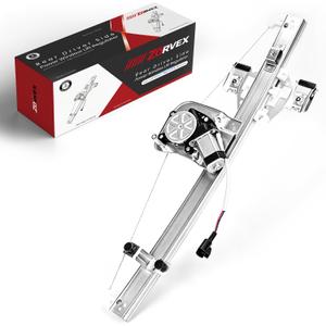 Window Regulator Rear Left Driver Side fits for 2007-2013 Chevy Silverado & GMC Sierra 1500 2500HD 3500HD,W/Motor[2 Pins] - Replaces 741-388