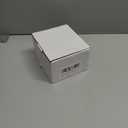 Tealight Candle Holder Set of 2, Red Glass Tealight Holder for Xmas Ornament, Snow Candle Holder Stand for Christmas Table Centerpieces Decoration, Red