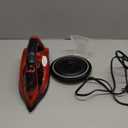 Utopia Home Steam Iron for Clothes - Non-Stick Soleplate - 1800W Clothes Iron With Auto-Off Safety Feature - Adjustable Thermostat Control, Variable Steam Control, Self-Clean, 8 Feet Cord (Black/Red)