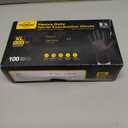 TitanFlex Disposable Nitrile Exam Gloves, 6-mil, Black, Heavy Duty, Latex Free, Food Safe for Cooking & Food Prep (04 Black (Xl, 100ct))