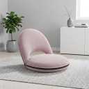 Foldable Floor Chair with Adjustable Back Support - Comfy Cushioned Floor Seat Recliner for Kids & Adults - Flexible Classroom Seating, Gaming Reading Meditation Chair, Pink, 18.5"D x 20.5"W x 20.5"H