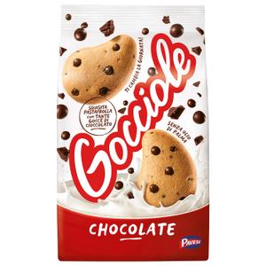 3 x Pavesi Gocciole 17.64oz (500g) Authentic Italian Chocolate Chip Cookies Perfect Breakfast or Snack Made with Natural Ingredients and No Palm Oil (EXP 08/06/26)