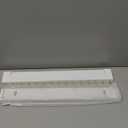 Necklace Holder, Upgraded Extra Large Wall Necklace Organizer with 30 Hooks Wall Mounted Necklace Hanger with Jewelry Tray/Cosmetics Shelf Rustic Pine Wood Holder (White)