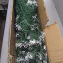 Hatisan Artificial Christmas Trees with 600 Branch Tips, 150pcs Led Lights, Snowflakes Decorations and Tree Stand, Christmas Decorations for Holiday Party Indoor Outdoor(Snowflakes, 6ft)