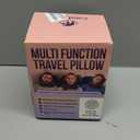 ComfyNap Versatile Travel Neck Pillow for Airplane [Patented], 9 Positions in 3 Techniques, Plane Pillow with Pure Memory Foam, Travel Pillow with HeadRest Flight Sleep, Travel Essential - Moon