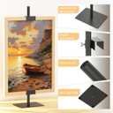 HzTinT 1PCS Tabletop Picture Frame Stand,Heavy Metal Base Adjustable Size Table Easels for Display,Picture Frame Holder Art Display Stand for Signs, Canvas