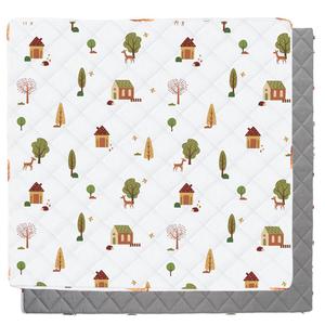 Bunnikins & Clover Baby Play Mat for Floor, 50" x 50" Thicken Soft Baby Play Mat, Foldable and Non Slip One-Piece Crawling Mat, Machine Washable Foam Play Mat for Baby, Toddlers Infants, Tummy Time