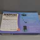 Zenoplige Mask Fins Snorkel Set, Snorkeling Gear for Adults, Panoramic View Snorkel Mask Anti-Fog, Adjustable Dive Flippers, Dry Top Snorkel and Travel Bag, Scuba Gear for Swimming Snorkeling Diving (Large-X-Large, Blue Black)